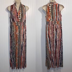 Lane Bryant Multicolor Striped Maxi Dress